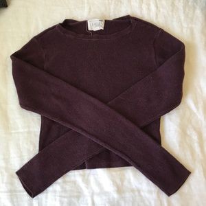 Long sleeve crop